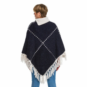 Poncho-blauw