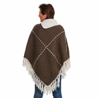 Poncho-bruin-ecru