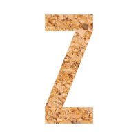 Kurkletter - letter - plakletter- muurletter- decoratieletter - kurk - prikbord - logo- Z