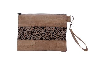 Clutch - kurk -bruin - zwart