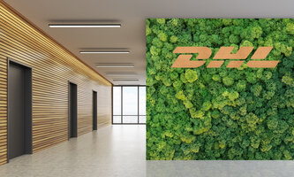 Kurk logo voor moswand